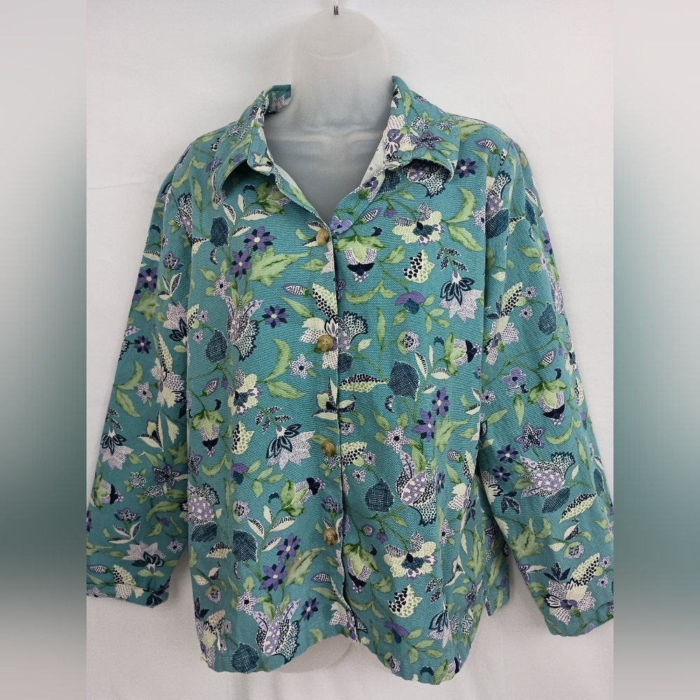 TOG SHOP Spring Ready Button Up Jacket Butterly‎ Cottagecore (#1,332)(C)